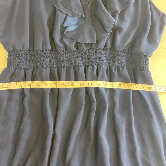 Old Navy Maxi Dress: Fully Lined Ruffled V Neck with Multi Colored Floral Print - Picture 13 of 16